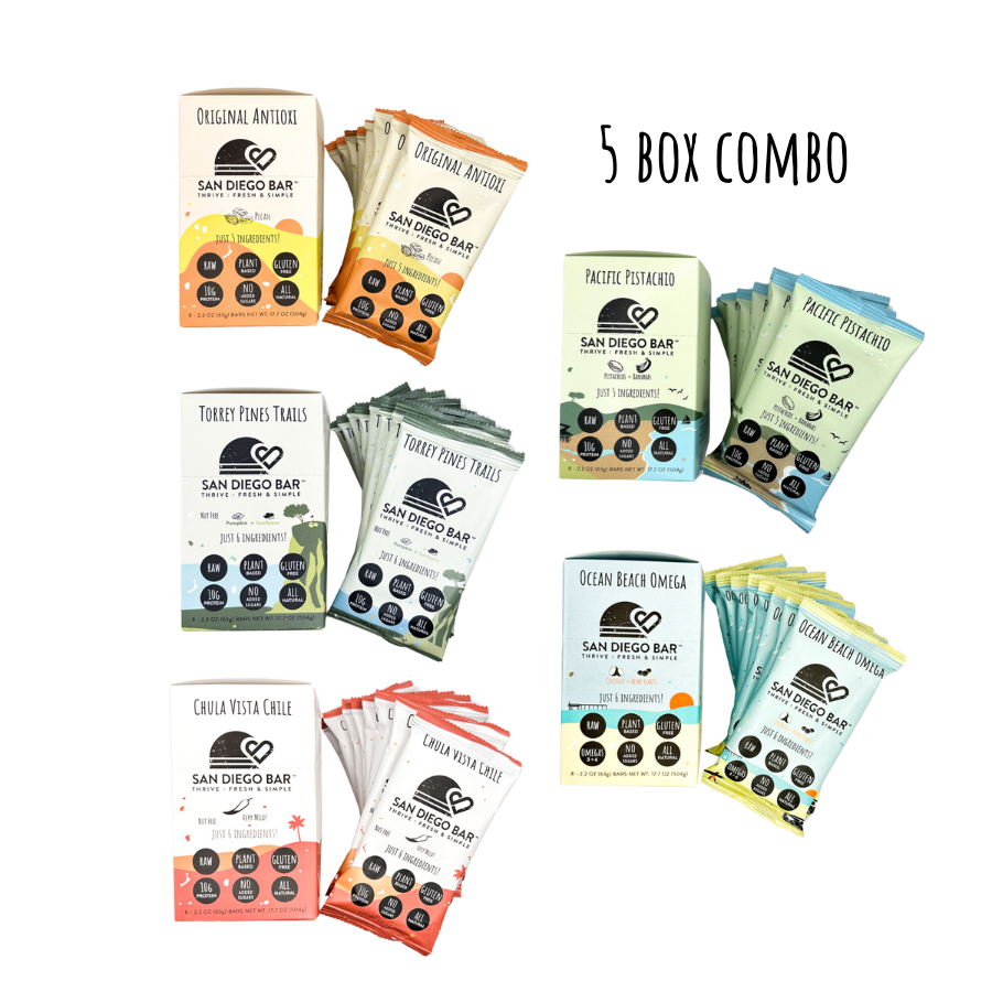 5 Boxes Combo (8 packages of each flavor)