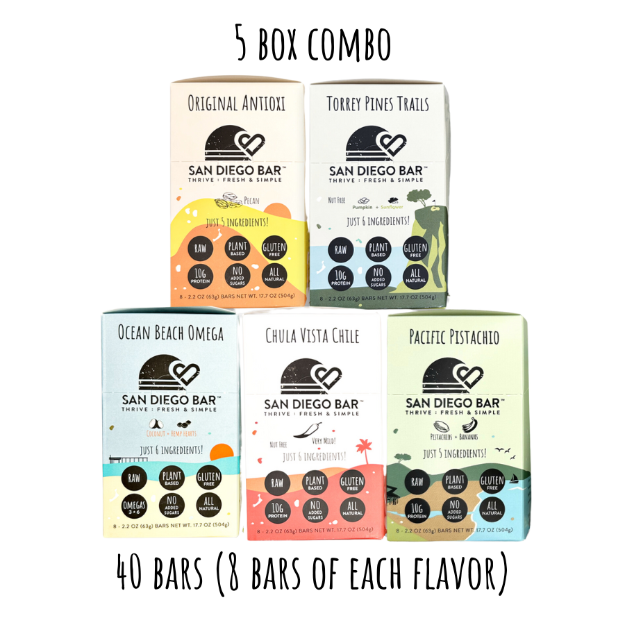 5 Boxes Combo (8 packages of each flavor)